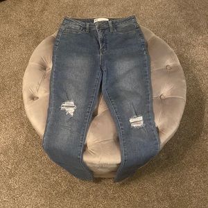 RSQ jeans, curvy high rise skinny, blue